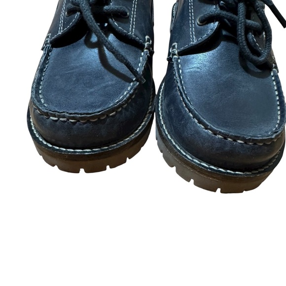 Zara Black Dress Shoes Paraboot Loafers Lace Up Boys Size 33/2 - Picture 9 of 11